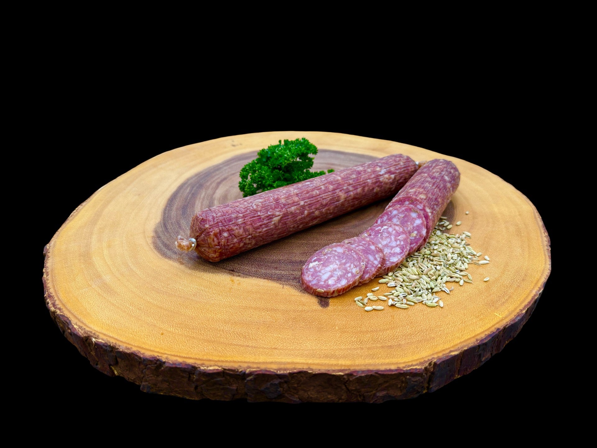 droge worst met venkel op beukenhout gerookt